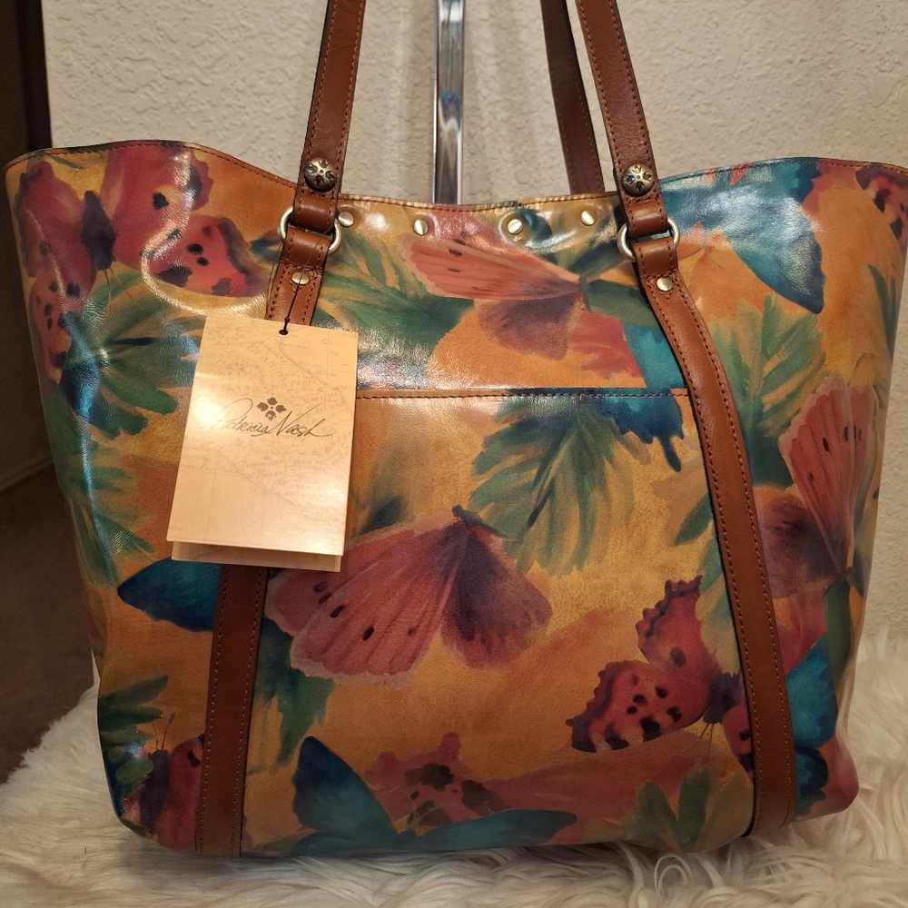 NWT PATRICIA NASH Watercolor Butterfly Tote